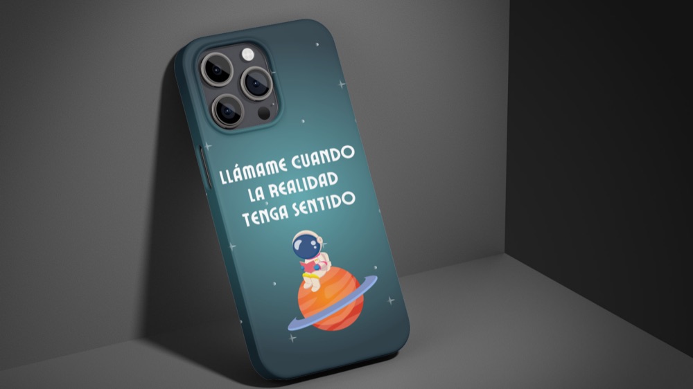 Funda de móvil espacial
